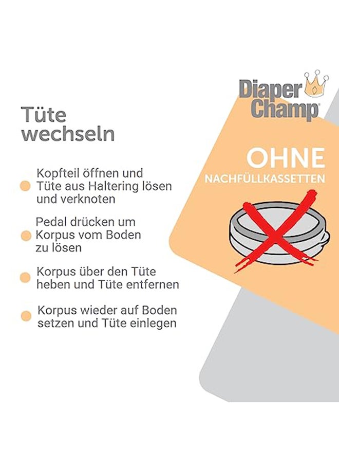 Diaper Champ - Diaper Champ Large Silver - Image 1