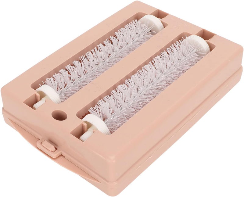 Carpet Sweeper Manual Carpet Sweeper Carpet Brush Double Roller Remove Debris Table Sweeper Cleaning Brush for Sofa Bed Desk - Image 1