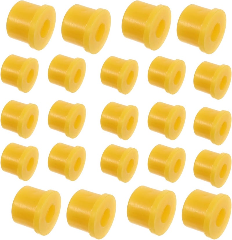 Ipetboom 30pcs Motorbike Rubber Shackle Bushings Double Eye Leaf Spring Bushing Kit for Electric Tricycle Suspension Replacement Large Size - Image 1
