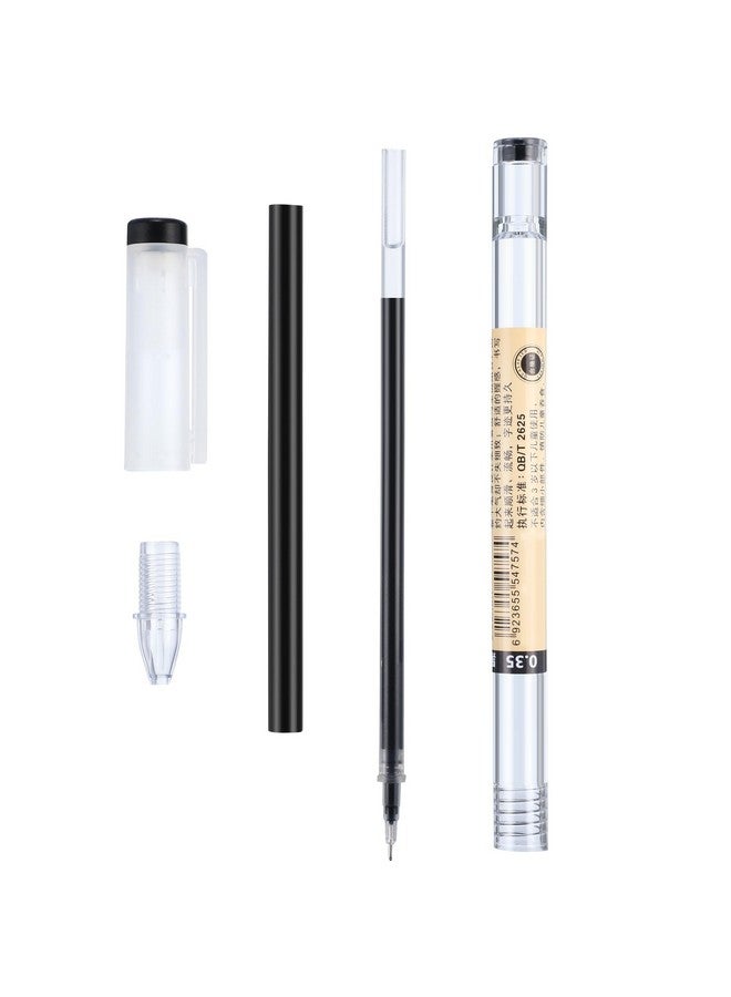 Chinco 12 Pieces 0.35 Mm Black Gel Ink Pen Extra Fine Ballpoint Pen For Office School Stationery Supply - Image 5