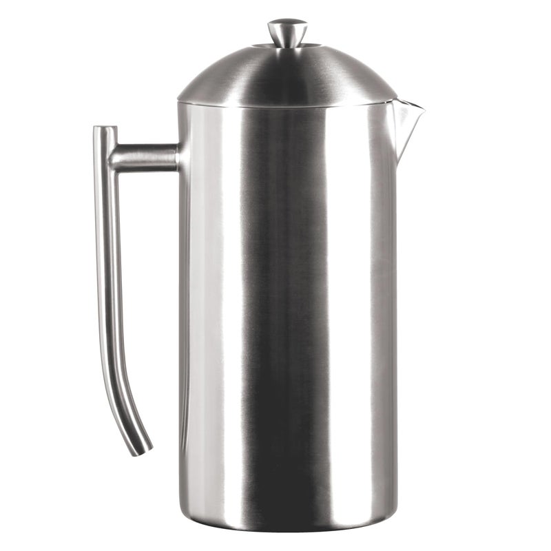 Frieling DoubleWalled StainlessSteel French Press Coffee Maker  Brushed 44Ounce Insulated Coffee Press