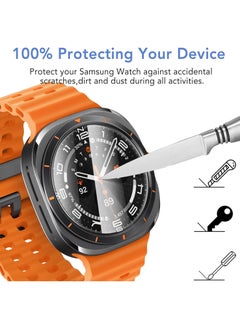 Youque Samsung Galaxy Watch 7 Ultra 47mm Screen Protector, Auto-alignment Installation Kit Accessories Tempered Glass  - Image 3