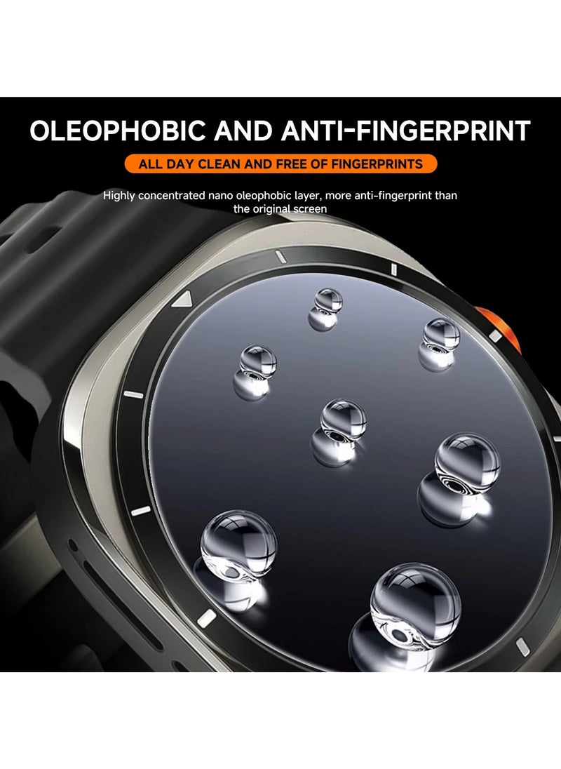 يوك واقي شاشة Samsung Galaxy Watch 7 Ultra مقاس 47 مم، طقم تركيب محاذاة تلقائية، ملحقات زجاج مقسّى  - Image 4