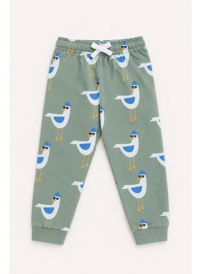 Victor And Jane  Infant Boys Bird Graphic Cotton Pajama Set – T-Shirt & Pajama Pants Nightwear for Men | Best Price UAE
