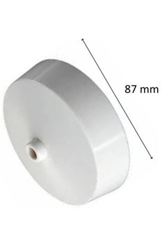 RACO RACO Ceiling Rose Modular Ceiling Light Electric Accessory for Domestic and Commercial Use - White 87 mm with HOLDER  - Image 2