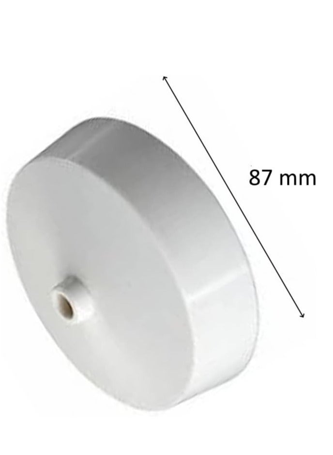 RACO RACO Ceiling Rose Modular Ceiling Light Electric Accessory for Domestic and Commercial Use - White 87 mm with HOLDER - Image 2