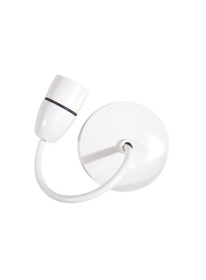 RACO RACO Ceiling Rose Modular Ceiling Light Electric Accessory for Domestic and Commercial Use - White 87 mm with HOLDER - Image 1