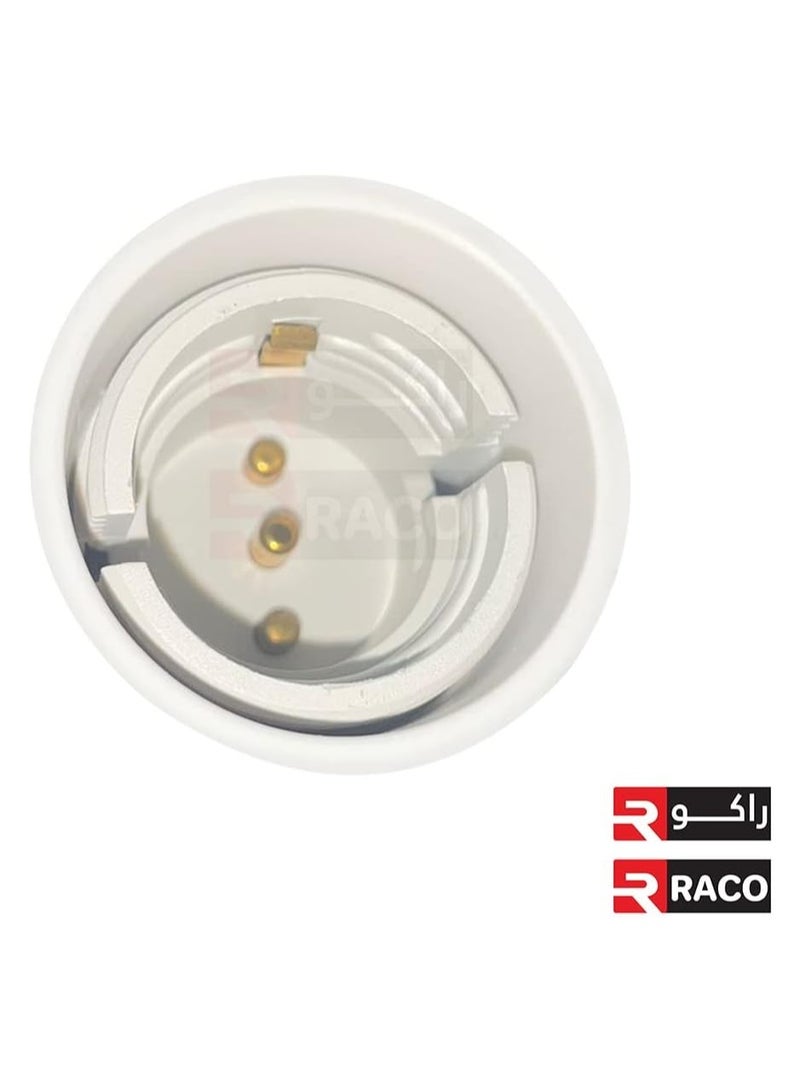 RACO RACO Ceiling Rose Modular Ceiling Light Electric Accessory for Domestic and Commercial Use - White 87 mm with HOLDER - Image 4