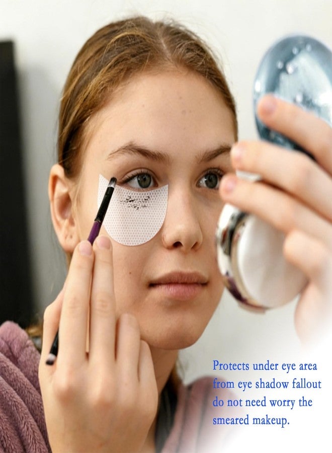 UPIQNG 200pcs Disposable Eyeshadow Shields, Eye Shadow Makeup Patches Eyeshadows Tape Stencil Prevent Makeup Residue for Eyeshadow Eyelash Extensions, and Lip Makeup - Image 3
