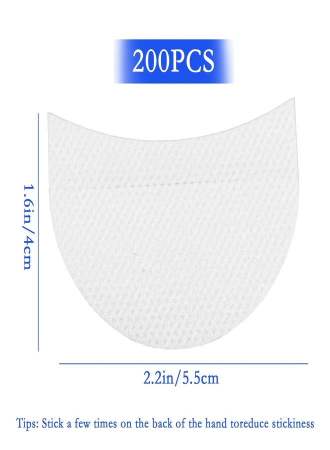 UPIQNG 200pcs Disposable Eyeshadow Shields, Eye Shadow Makeup Patches Eyeshadows Tape Stencil Prevent Makeup Residue for Eyeshadow Eyelash Extensions, and Lip Makeup - Image 2