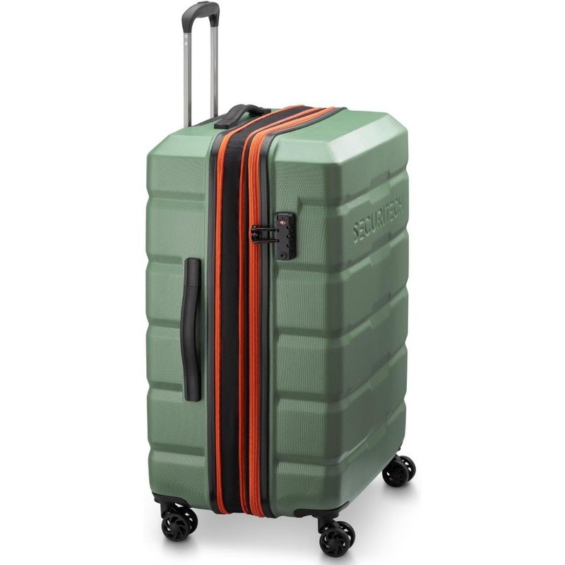 Securitech By Citadel Expendable Double Wheel Trolley For Travel And Business Use Durable Polypropylene Body Black 55 cm x 35 cm x 25 cm Lightweight And Smooth Rolling - Image 3