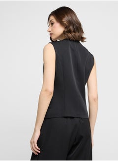 ELLA Slant Button Up Vest  - Image 2