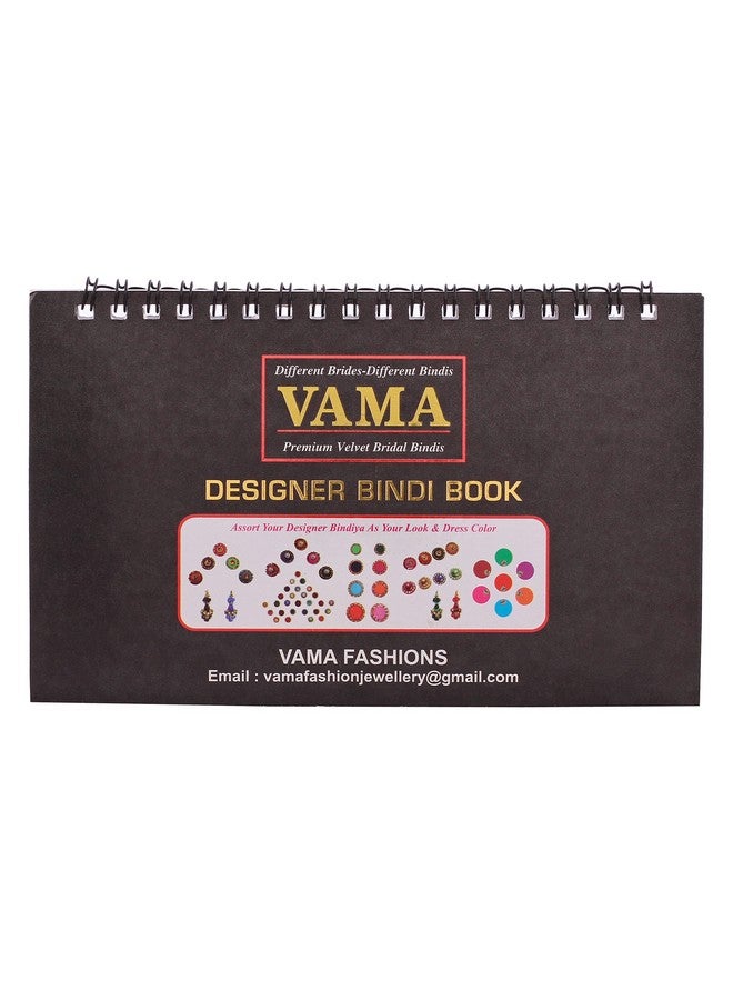 VAMA Fashions Multicolour Stone Border Kumkum Sticker Designer Spiral Bindi Booklet Bride For Women (372 Full Stone Bindi Book) Pack Of 1 - Image 4