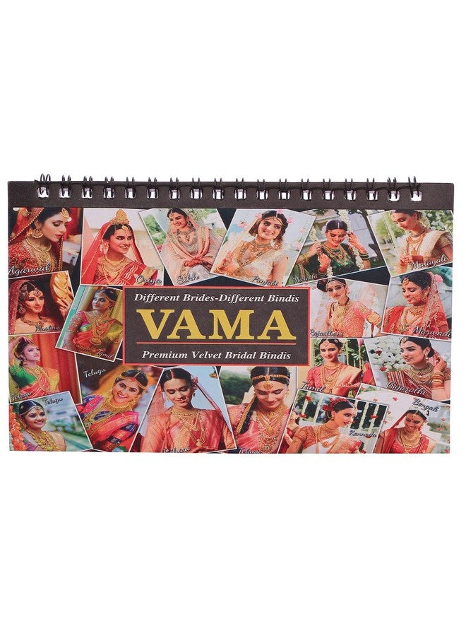 VAMA Fashions Multicolour Stone Border Kumkum Sticker Designer Spiral Bindi Booklet Bride For Women (372 Full Stone Bindi Book) Pack Of 1 - Image 3