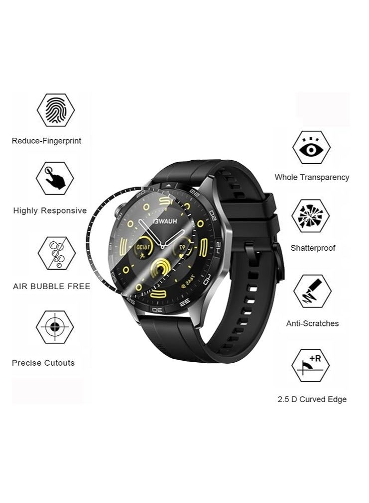 واقي شاشة هيدروجيل لساعة هواوي GT4 مقاس 46 ملم - Image 2