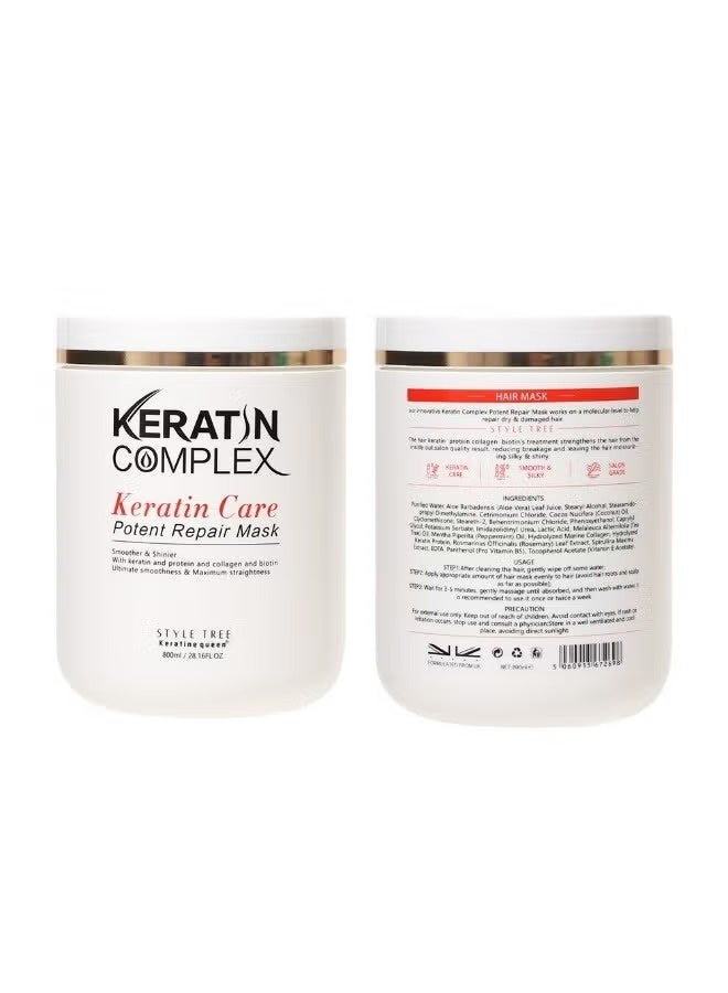 KERATIN COMPLEX Hair mask Complex Keratin Hair Care Damaged Hair Repair Keratin Moisturizing Hair mask 800ml - Image 1