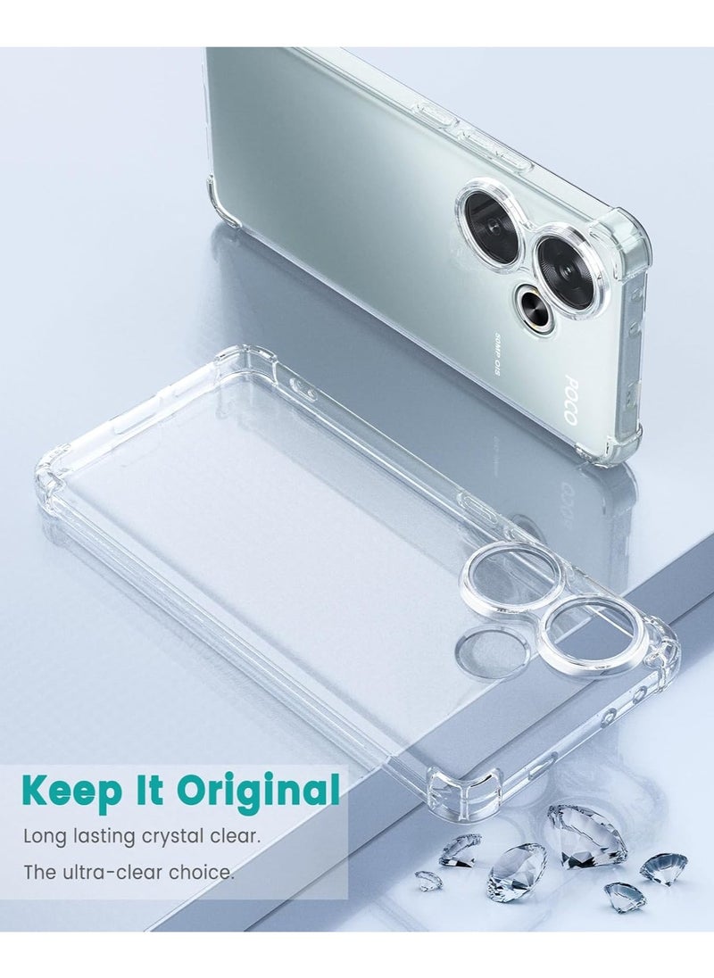 Xiaomi Poco F6 / Redmi Turbo 3 Case Cover Soft TPU Silicone Case Lightweight Shock Protective Cover with Camera Protection Designed for Xiaomi Poco F6 / Redmi Turbo 3