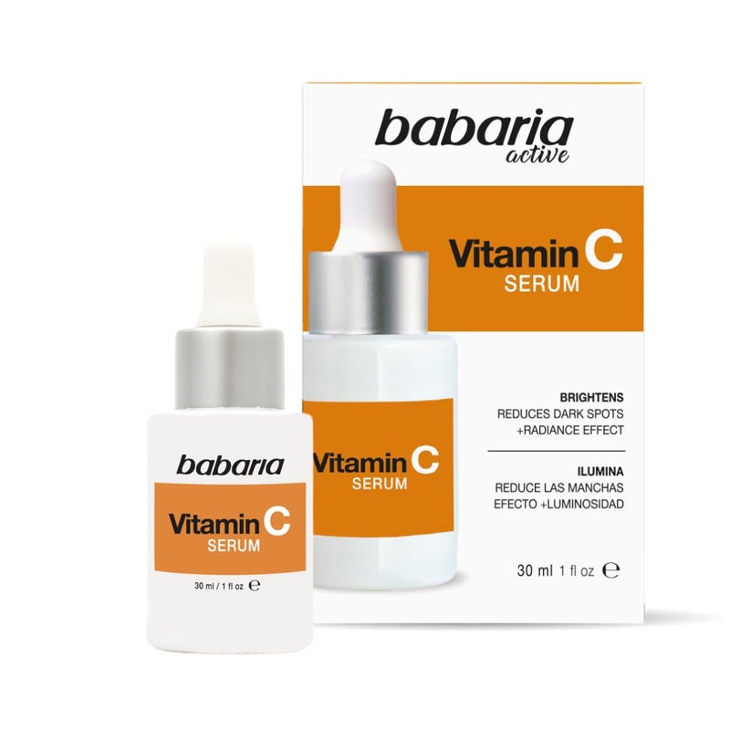 Babaria Vitamin C Face Serum - Helps Improve Elasticity and Flexibility - Reduces Appearance of Dark Spots - Protects Against Airborne Pollutants - Provides Glowing and Anti-Aging Effect - 1 oz - Image 1