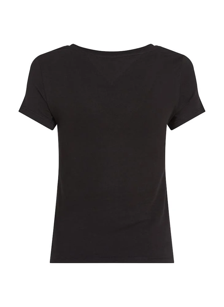 تومي جينز تيشيرت V-Neck بشعار