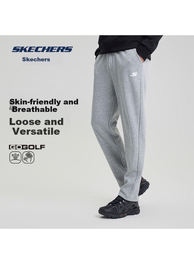 Skechers Men's Casual Pants Long Trousers Spring New Straight Loose Versatile Sweatpants Outdoor Breathable Sports Pants