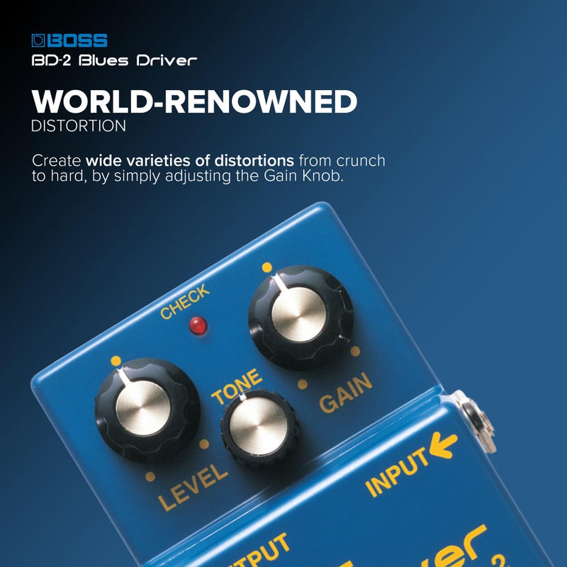 Boss BD-2 Blues Driver Guitar Effects Pedal - Image 2
