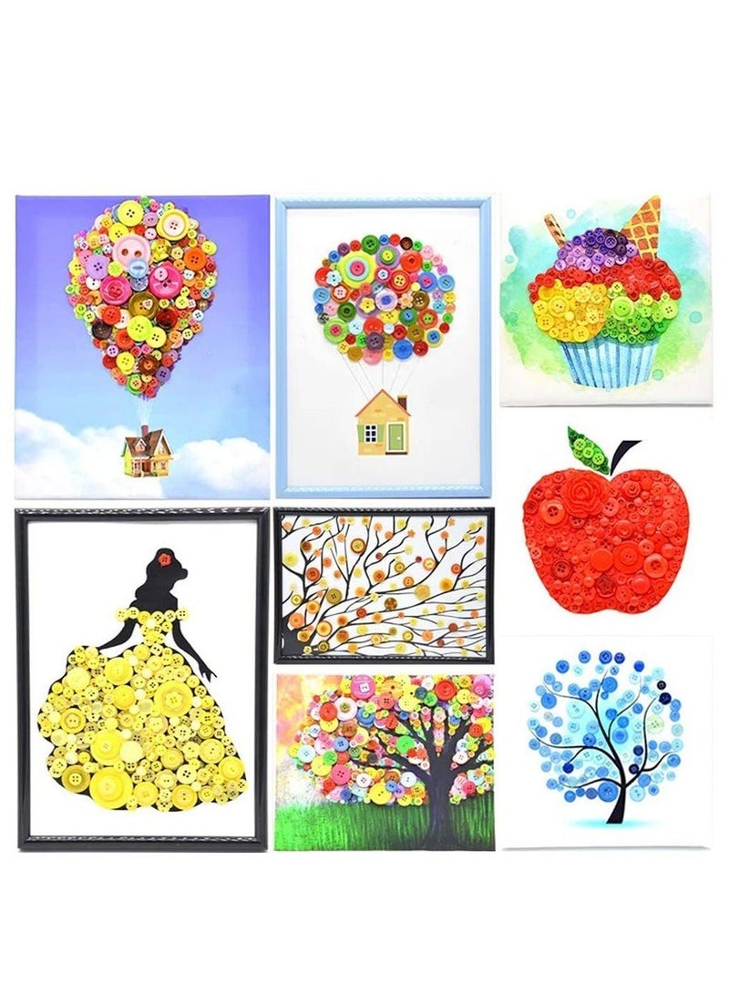 1000 Pcs Turquoise Buttons for Crafts in Bulk Assorted Turquoise Craft Buttons Mixed Teal Button for Crafting Teal Craft Buttons - Image 4