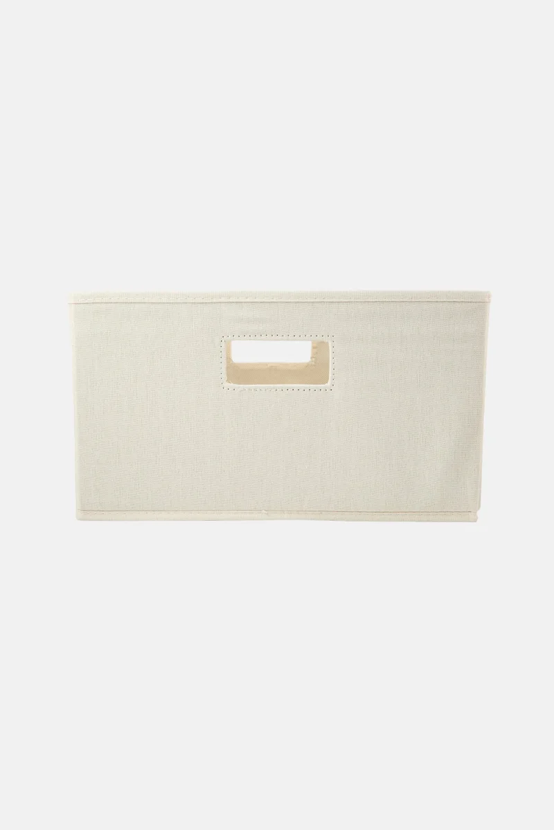 Muy Mucho Small Foldable Storage Box, Beige