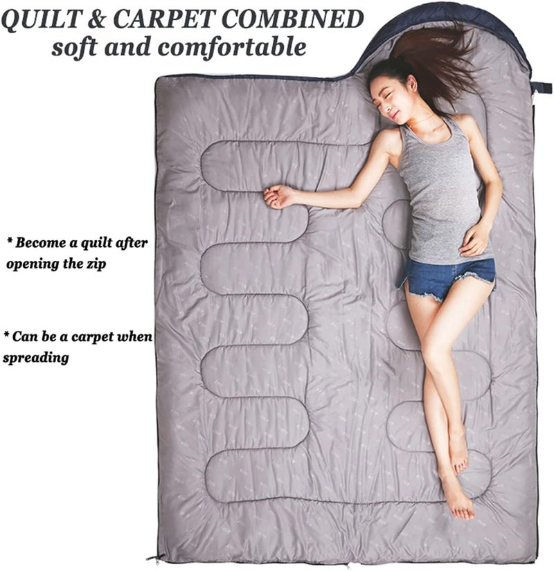 tuphen - Sleeping Bags for Adults Kids Boys Girls Backpacking Hiking Camping Microfiber Liner, Cold Warm Weather 4 Seasons Indoor Outdoor Use, Lightweight & Waterproof - Image 5
