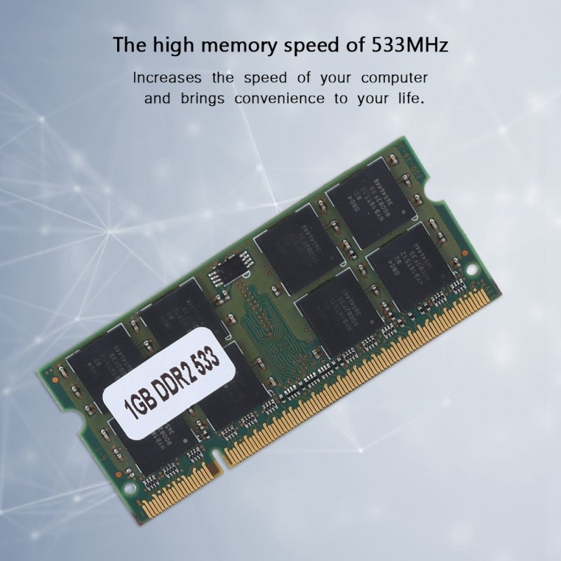 ذاكرة DDR2 سعة 1 جيجابايت بسرعة 533 ميجاهرتز للكمبيوتر المحمول - أداء عالي السرعة ومستقر، ذاكرة DDR2 بـ 200 دبوس متوافقة مع أجهزة الكمبيوتر التي تدعم PC2-4200 - Image 4