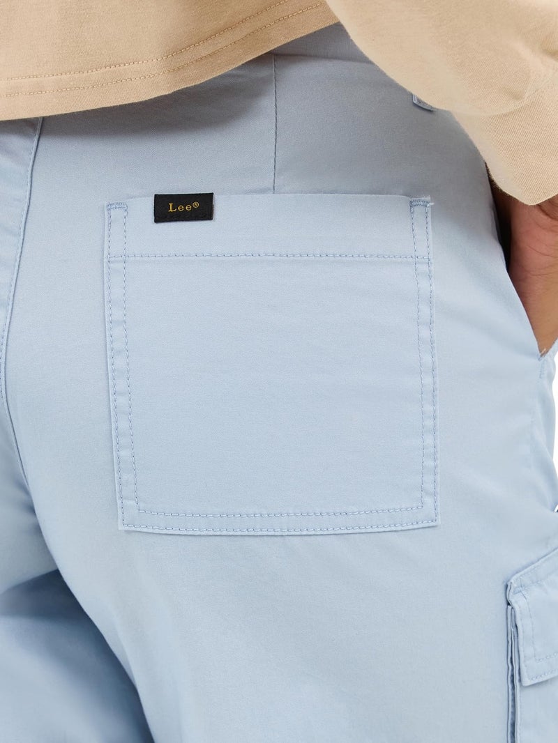 Lee Women's Ultra Lux Comfort with Flex-to-Go Cargo Short, Shy Blue, 18 - Image 4