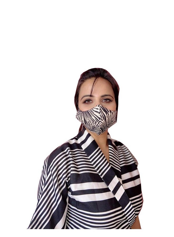 Vira Women Cotton Printed Black Hawk Style 2 Ply/Layer Reusable & Washable Face Mask - Image 1