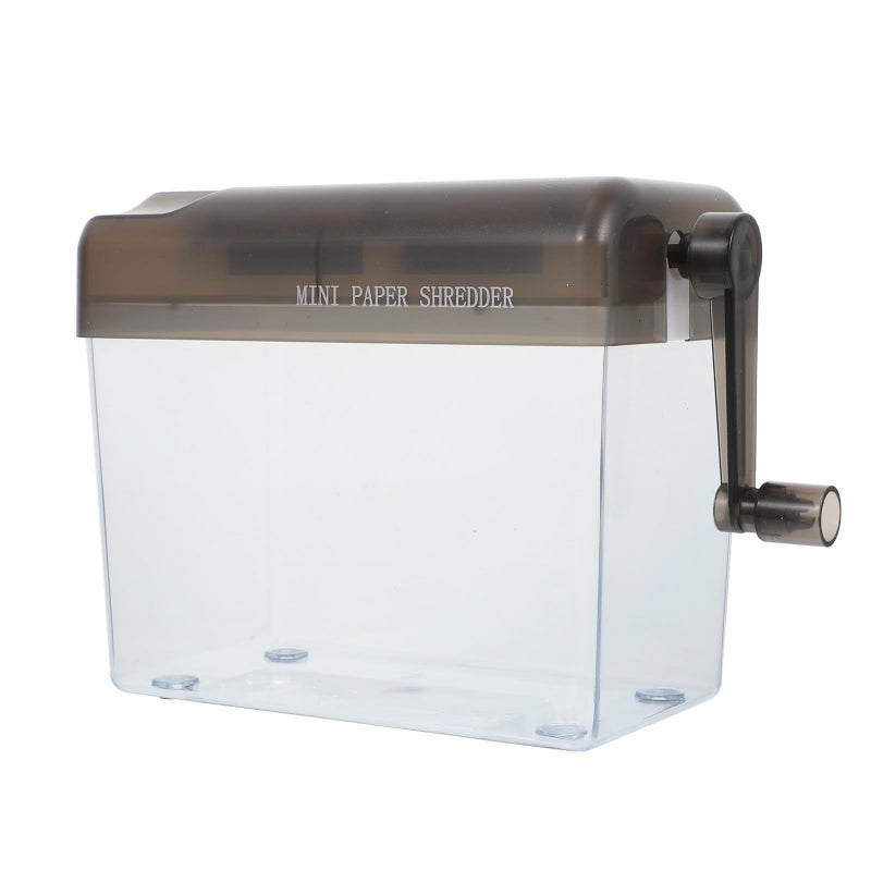 Mini Manual Paper Shredder Portable Handheld A6 Size for Home Office Documents Receipts - Image 2