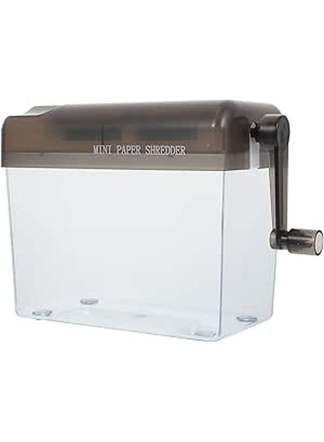 Mini Manual Paper Shredder Portable Handheld A6 Size for Home Office Documents Receipts - Image 1