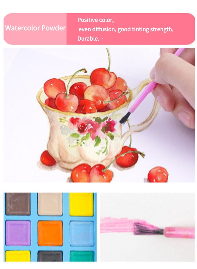 Kidle 150pcs Art Drawing Set Children's Painting Watercolor Pen Wax Crayon Oil Pastel Drawing Pencils Paint Brush Stationery Supplies Kids Gifts - Image 3