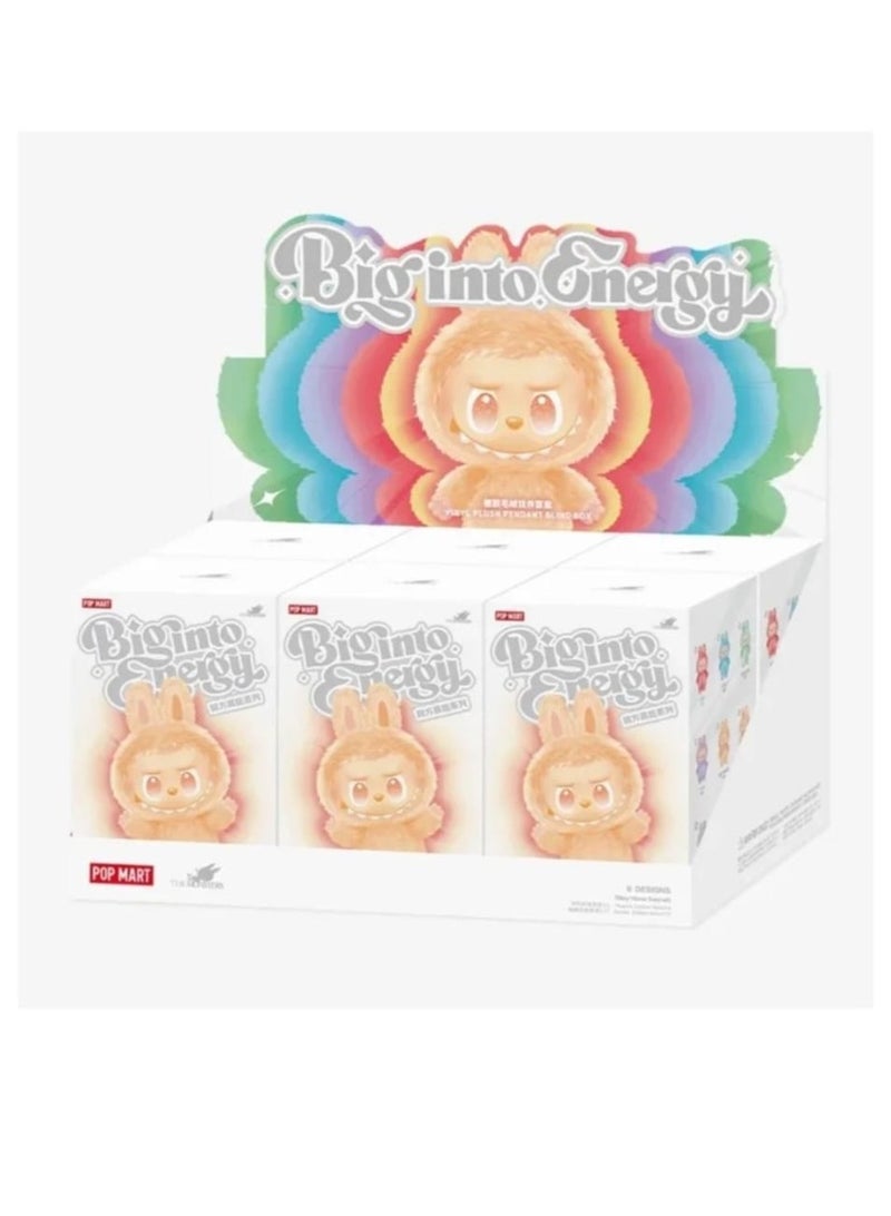 Pop Mart x Bobo & Coco Box of 6 Labubu THE MONSTERS BIG INTO ENERGY Series - Complete Set of 6 Unique Vinyl Plush Pendants - Full Collection Blind Box | Officially Licensed Kawaii Art Toy Collectibles | High-Energy Designer Toy Figures for Display, & Gift - Image 2
