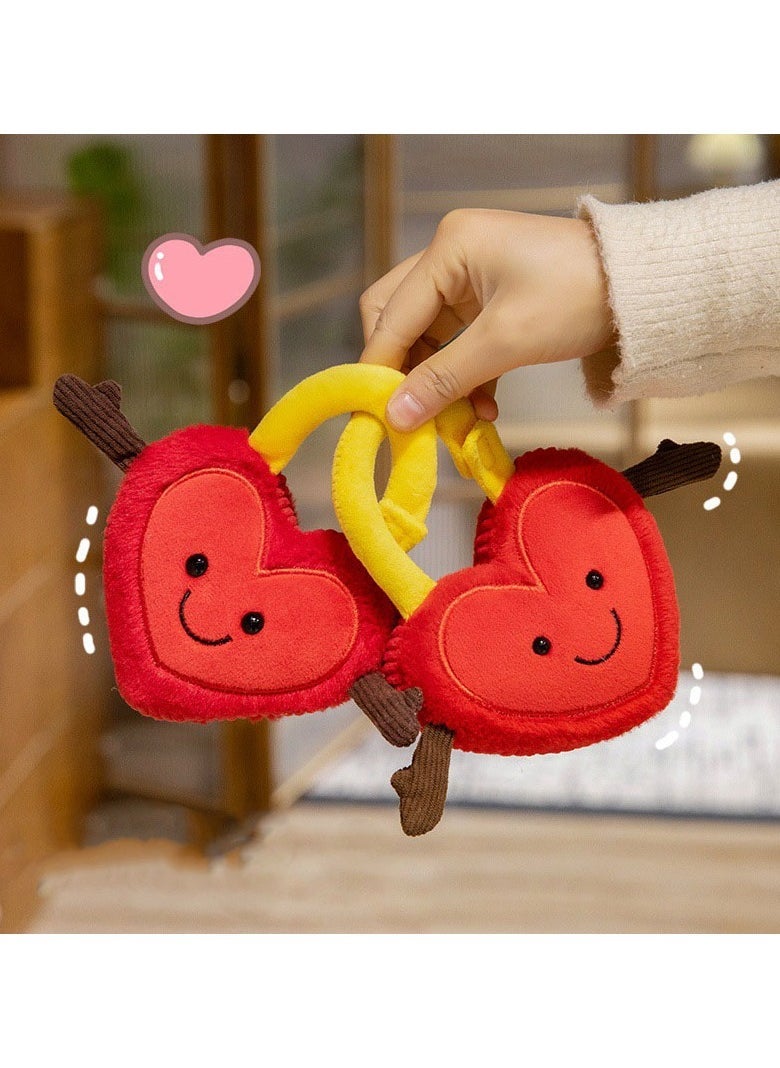 Fun JC Valentine's Day concentric lock, a pair of plush dolls, suitable for giving girlfriends birthday gifts and couples proposal gifts (15 * 22cm) - Image 2