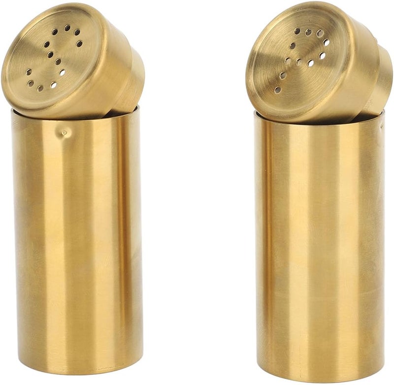 كلاراكو مجموعة زجاجات توابل الملح والفلفل المصنوعة من الفولاذ المقاوم للصدأ 304، تصميم بسعة كبيرة، مظهر رائع، خفيفة الوزن وقابلة للحمل، للمطبخ والتخييم والشواء - Image 1