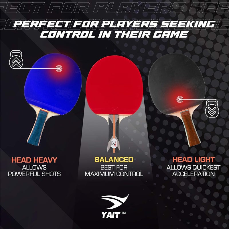 YAIT Sports Carbonix Carbon Table Tennis Racket with Stylish Cover Bag | 7-Ply Carbon Blade + ITTF Standard Rubber | Professional Table Tennis Racquet for Spin, Speed & Control | Advanced TT Bat - Image 5