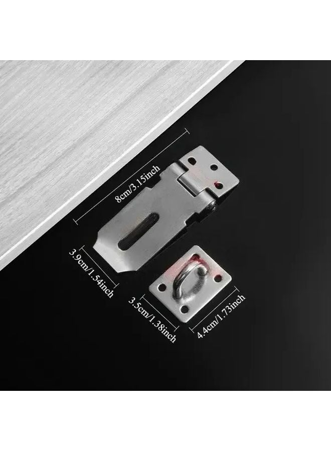 Heavy Duty Stainless Steel Door Lock Latch Silvery Anti Theft Security Bolt For Home Office - Image 5