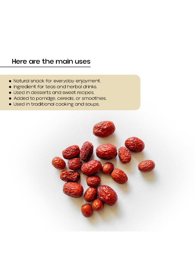 OGOC Premium Red Dates Natural Sweet Dried Jujube Rich in Nutrients for Snacking & Cooking - Image 3