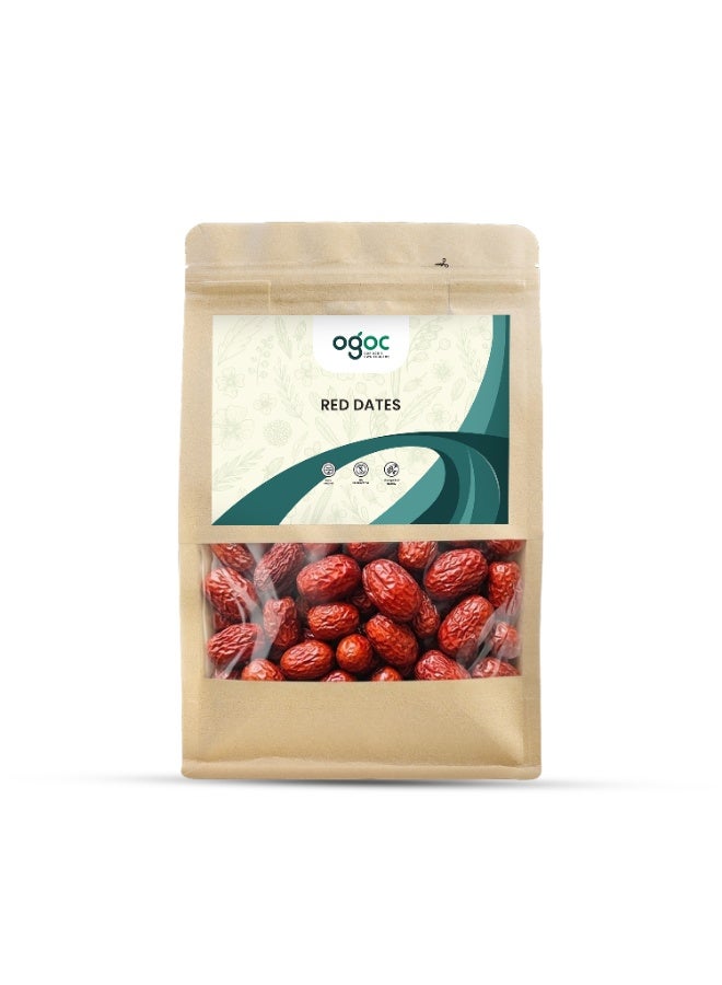 OGOC Premium Red Dates Natural Sweet Dried Jujube Rich in Nutrients for Snacking & Cooking - Image 1