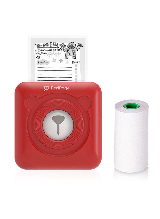 PeriPage Mini Pocket All-in-One Thermal Printer Wireless BT Picture Photo Label Memo Receipt Paper Printer AR Photo Function with USB Cable Support for Android iOS Smartphone Windows  - Image 1