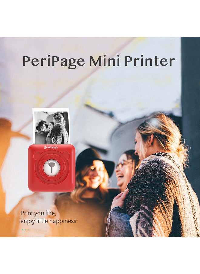 PeriPage Mini Pocket All-in-One Thermal Printer Wireless BT Picture Photo Label Memo Receipt Paper Printer AR Photo Function with USB Cable Support for Android iOS Smartphone Windows  - Image 5