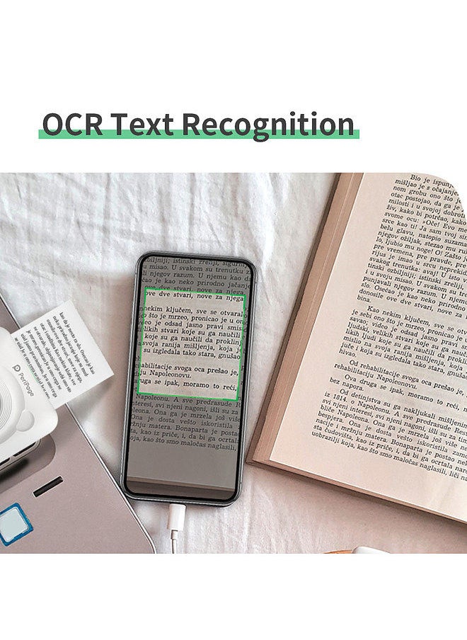 PeriPage Mini Pocket All-in-One Thermal Printer Wireless BT Picture Photo Label Memo Receipt Paper Printer AR Photo Function with USB Cable Support for Android iOS Smartphone Windows  - Image 3