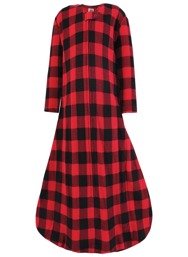 Hudson Baby Infant Boy Thermal Long Sleeve Sleeping Bag 2pk, Buffalo Plaid Moose, 12-18 Months - Image 3