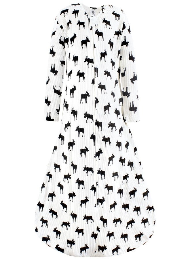 Hudson Baby Infant Boy Thermal Long Sleeve Sleeping Bag 2pk, Buffalo Plaid Moose, 12-18 Months - Image 4