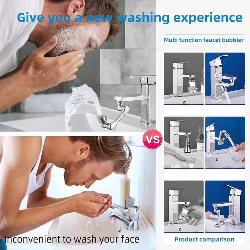 Smart Flow Water Connector (Product Information: Easy Water Regulation!, Washing Machine, Heater, Filter) Made of Strong Anti-Rust Material, Easy Installation, 2 Outputs, Shine K - Generic - Image 2