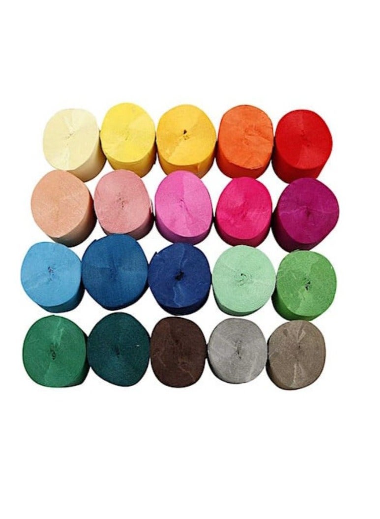 Terabyte لفافات ورق الكريب (عبوة من 24 قطعة) متعددة الألوان - Image 1