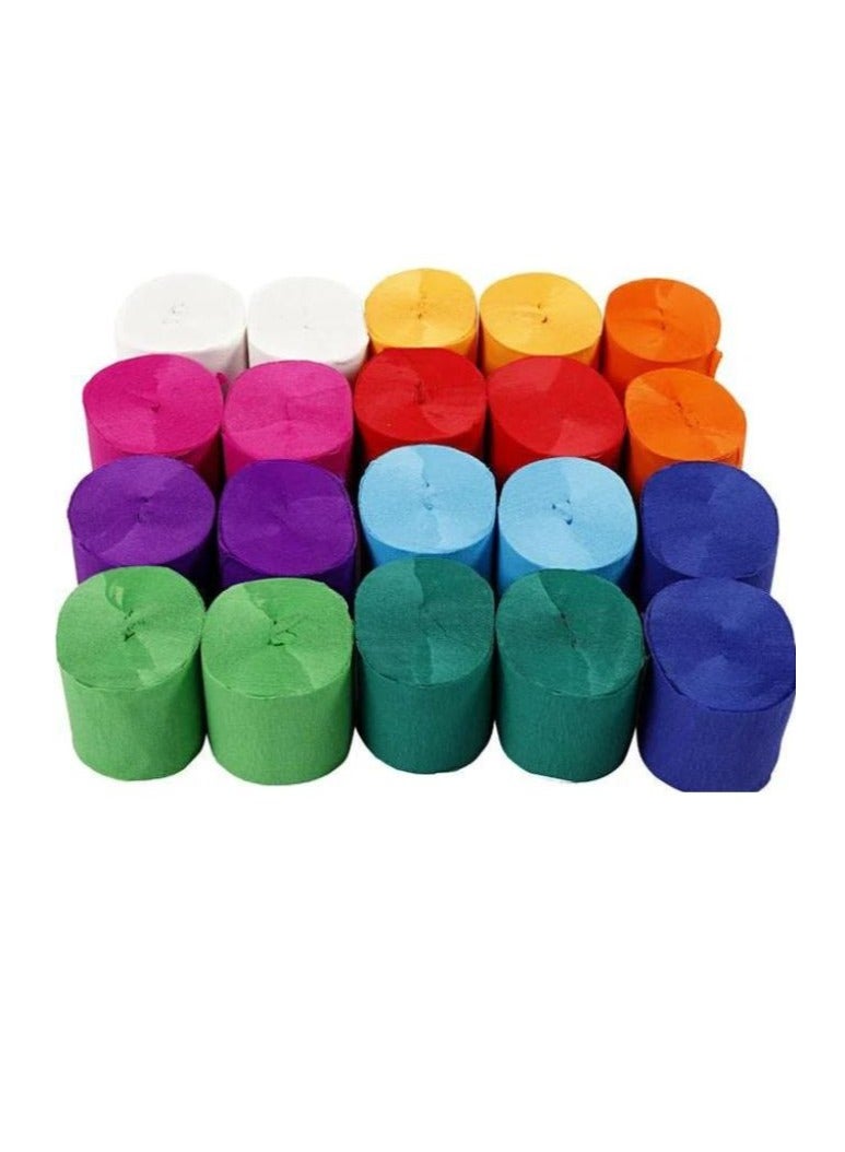 Terabyte لفافات ورق الكريب (عبوة من 24 قطعة) متعددة الألوان - Image 2