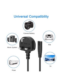 Terabyte 3M UK Power Cable (IEC320C7 to BS 1363) C7 Figure 8 Power Lead, PS4 Power Cable, Kettle Lead/Power Cord compatible with Samsung LG Philips Toshiba TV/Printer/PS4/PS3/PS5  - Image 3